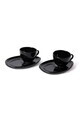 Set pentru ceai, Hermia, 275KRM2678, Dimensiune: 09 cm (2 bucăți), Negru