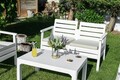 Set mobilier de gradina, Okko, Solemare, Alb