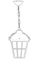 Lustra de exterior, Avonni, 685AVN1217, Plastic ABS, Negru