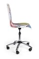 Scaun de birou Young Cartoon, Bizzotto, piele ecologica, multicolor