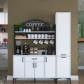 Dulap multifunctional, Rani, JE149, 160x198 cm, PAL, Alb