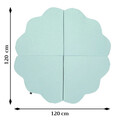 Perna universala copii Baby Pad, Bulut, 120x120x5 cm, Bumbac, Verde menta