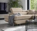 Coltar extensibil stanga 4 locuri, ELTAP, Anton, 272x203x85 cm, lemn/poliester, bej inchis