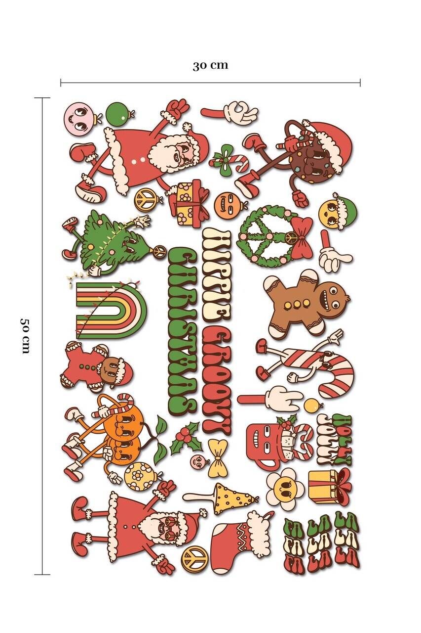 Sticker decorativ, 309004, 30 x 50 cm, Multicolor — imaginea 5