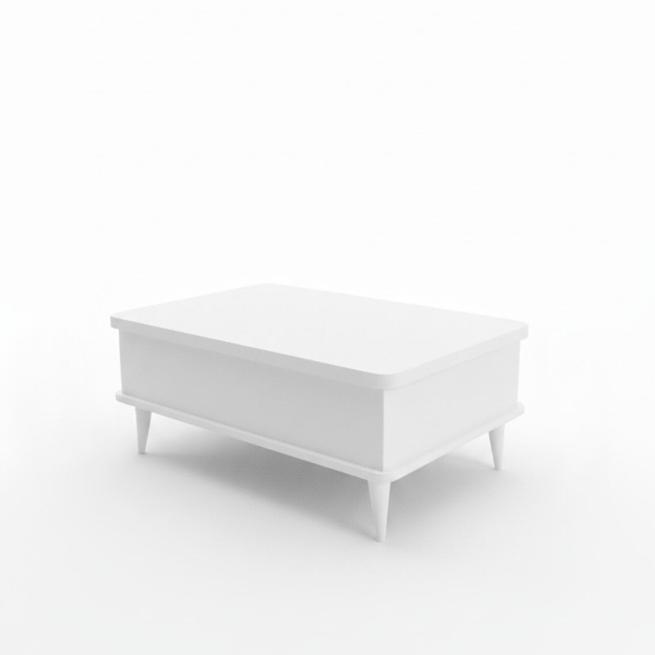Masuta de cafea, Hanah Home, Dy Ada, 90x38x60 cm, PAL, Alb - view 3