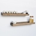 Set 2 rafturi pentru perete Aa067, Evila Originals, 70x13x6 cm, bej