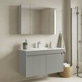 Set Dulap de Baie cu Chiuvetă și Oglindă (2 Piese), Hanah Home, Tivoli 100, Cașmir mat