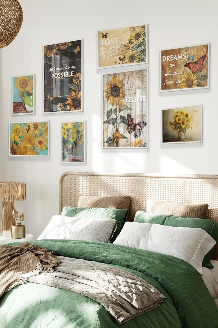 Tablou decorativ, Çgs-025-White-Kck, Lemn masiv, Față: 100% PVC STICLĂ, Multicolor