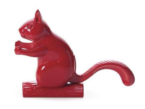 Spargator de nuci, Squirrel Shaped Red, Excelsa, 22.5x15 cm, aluminiu
