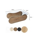 Masuta de cafea, Neostill, Brise, Stejar Safir / Transparent