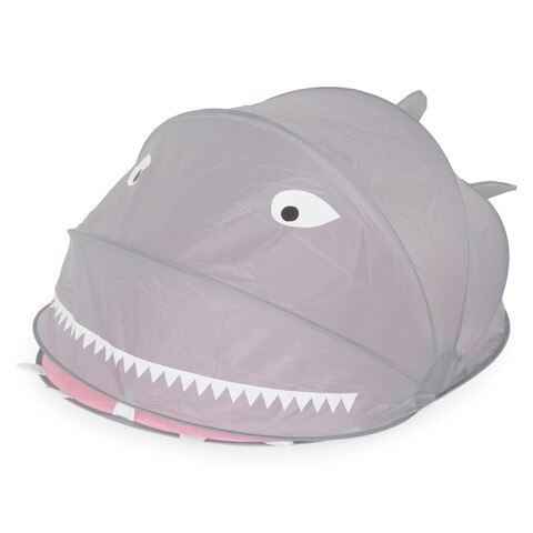 Cort pentru copii, Shark, 115 x 83 x 58 cm gri/roz Maison