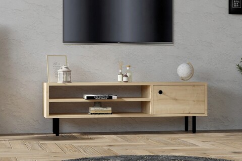 Comoda tv, asse home, avila , 120x38x30 cm, maro