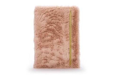 Caiet notite, Plush, Tri-Coastal Design, 20 x 13.5 cm, roz/maro