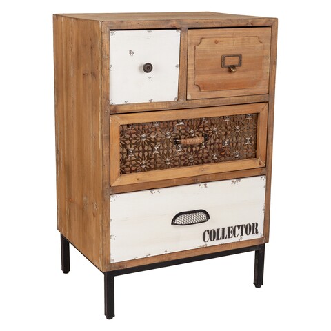 Comoda Collector, Creaciones Meng, 48x36.5x72.5 cm, lemn de brad
