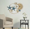 Ceas de perete Sea Star, Mauro Ferretti,  91.4 x 67.3 cm, fier, multicolor