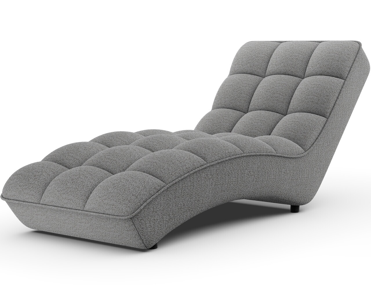 Sezlong living ELTAP, LOR-04ROY, Loren, 170x85x85 cm, poliester, gri deschis - view 4