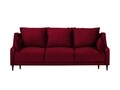 Canapea extensibila, Freesia, Mazzini Sofas, 3 locuri, cu lada de depozitare, 215x94x90 cm, catifea, rosu