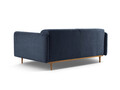 Canapea 3 locuri, Noomi-215, Micadoni Home, 196x94x75 cm, tesatura structurata chenille, albastru navy