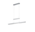 Lustra Trajan, TRIO, 150.5x6x150 cm, 45W, 1x SMD, metal, argintiu lucios