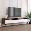 Comoda TV, Hommy Craft, Istanbul 2, 180x35x47 cm, PAL, Nuc/Alb