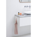 Set 2 agatatori pentru prosoape, Brabantia, White, 4.8x4.8x2.9 cm, polipropilena, alb