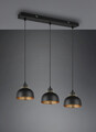 Lustra Punch, RL, 74x18x150 cm, 40W, 3x E27, metal, negru mat