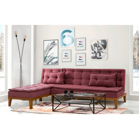 Coltar, unique design, 867unq1464, lemn de carpen, rosu claret