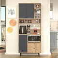 Dulap multifunctional, Locelso, RE6-SA, Stejar / Antracit