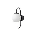 Aplica de perete, Fulgor, 942FLG2126, Metal, Negru / Crem