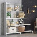 Corp biblioteca, Elegance, Reward, 122x120x20 cm, Alb