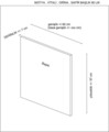 Tablie de pat, Mindy, Motya 140, 97x140x7 cm, PAL, Antracit