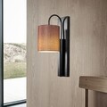 Aplica de perete, Opviq, Baston 3462, 10x42 cm, E27, 100 W, negru/maro