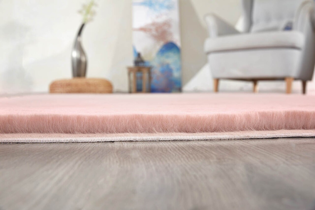 Covor (120 x 180), Faux Fur, 120x180 cm, Roz deschis — imaginea 3