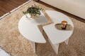 Masuta de cafea, Nordure, Moira, 90x41 cm, PAL, Alb