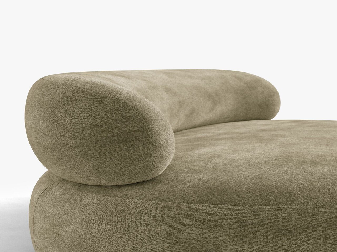 Fotoliu rotativ, Aura, Micadoni Home, 84x91x73 cm, tesatura Chenille, verde oliv deschis — imaginea 6