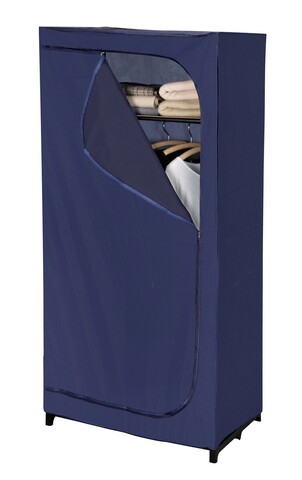 Organizator textil pentru imbracaminte, wenko, business, 75 x 50 x 160 cm, poliester, albastru