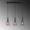 Lustra, Fulgor, 942FLG1614, Metal, Negru/Maro antic