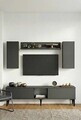 Comoda TV, Hanah Home, Didema 150, 150x40.5x30 cm, Antracit