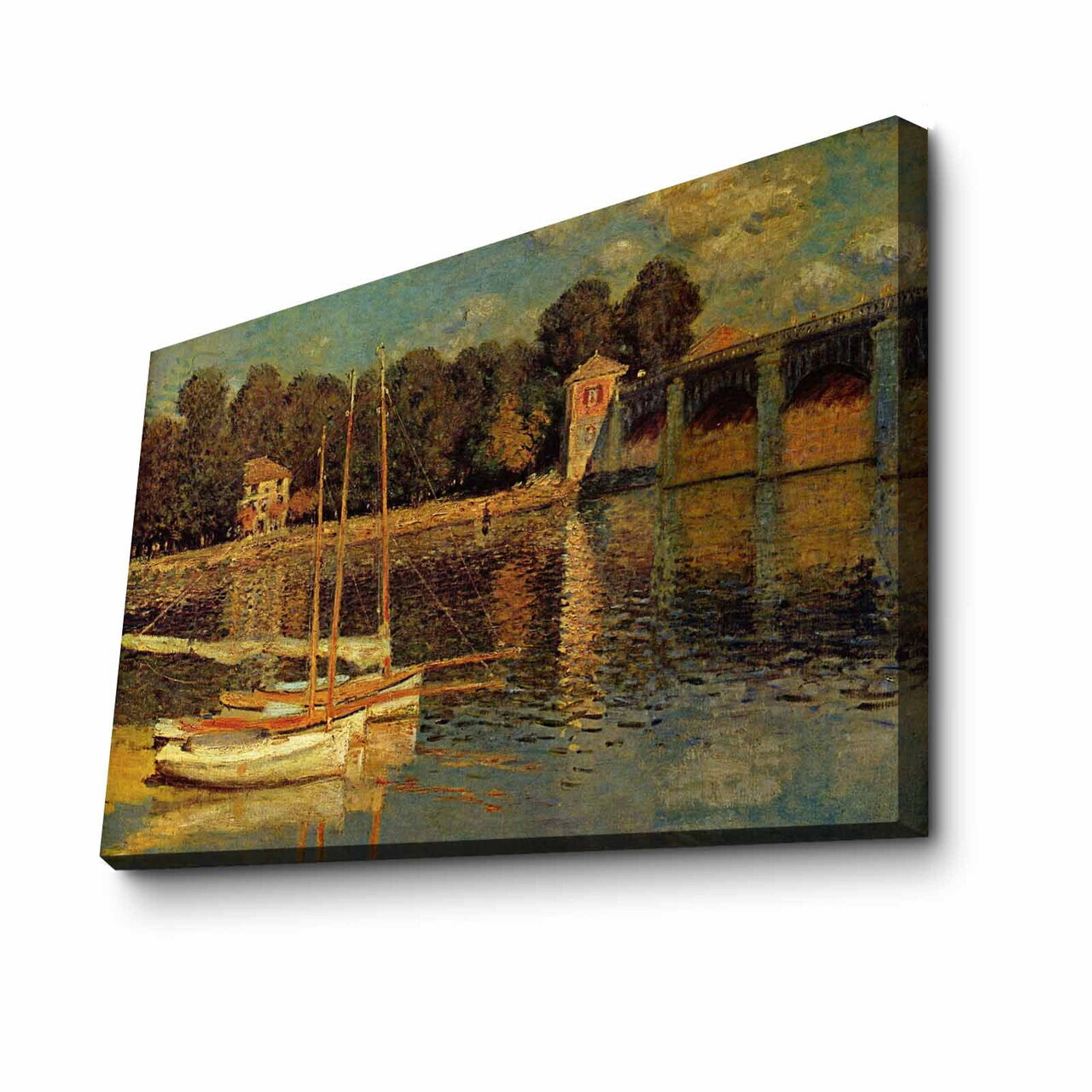 Tablou decorativ, 4570MONET011, Lemn, Multicolor — imaginea 2