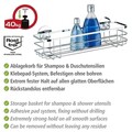 Etajera pentru baie Turbo-Loc, Wenko, 38x11x10.5 cm, inox, argintiu lucios