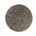 Masa pentru gradina Stuttgart Mosaic, Decoris, 70x77 cm, negru