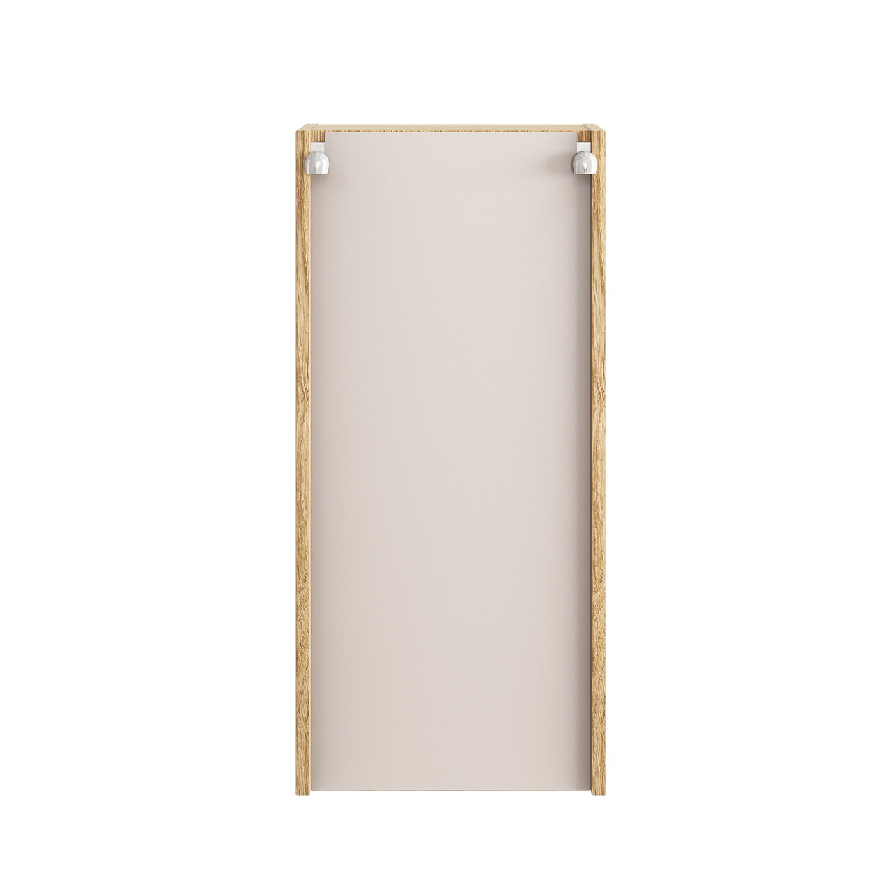 Dulap suspendat cu 1 usa, Luxor Black, Comad, 35x19x75 cm, MDF/PAL laminat, negru mat/stejar — imaginea 2
