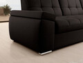 Coltar extensibil dreapta 3 locuri ELTAP, RT-22FL, Sado, 272x192x95 cm, lemn/poliester, maro inchis
