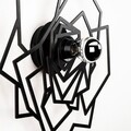 Lampa de perete, Shadow, 596 - A, E27, 100 W, metal/MDF, negru