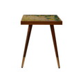 Taburet, Qunef, Felice Halka Pouffe 60, 40x60 cm, Cadru: 100% MDF, Roz pudra