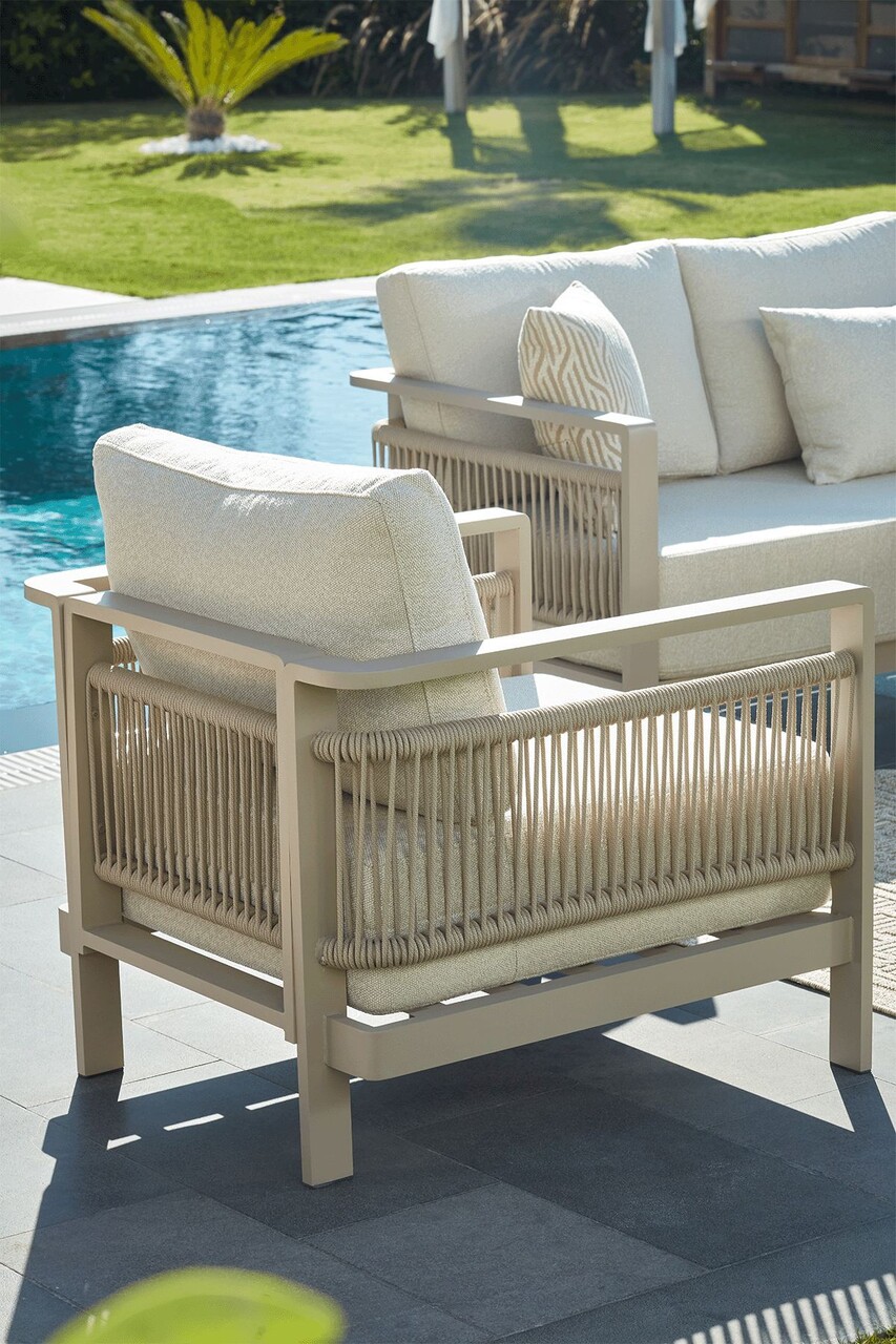 Set mobilier de gradina, Hanah Home, Venedik, Bej - view 5