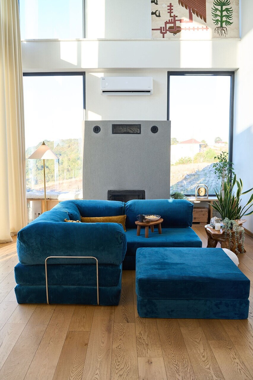 Coltar, Atelier del Sofa, 118FVL1406, Tesatura plus reiata, Indigo - view 3