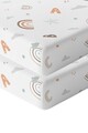 Set cearceaf de pat cu elastic pentru copii, Abc Abc, Wheeppo, Bumbac Ranforce