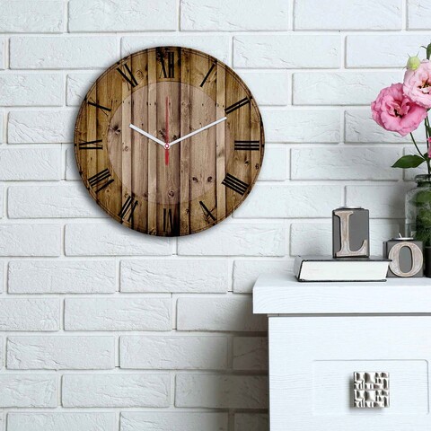 Ceas de perete, 3030ms-021, mdf, ø30 cm, multicolor