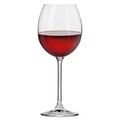 Set 6 pahare pentru vin rosu, Krosno, Venezia, 350 ml, sticla cristal